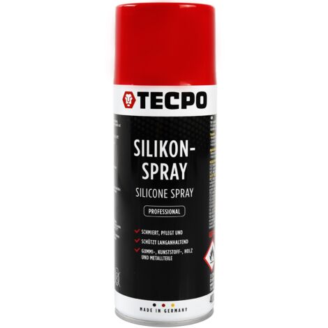 TECPO Silikonspray 400 ml Gleitmittel Schmiermittel Trennmittel Gleitspray Schutzmittel Pflegemittel