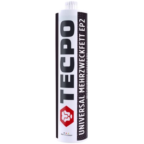 TECPO Universal Mehrzweckfett 500g EP2 Lithium Fett Schmierfett Lithiumfett universell einsetzbares Langzeitfett temperaturbeständiges Gleit- Wälzlager Fett wasserbeständig