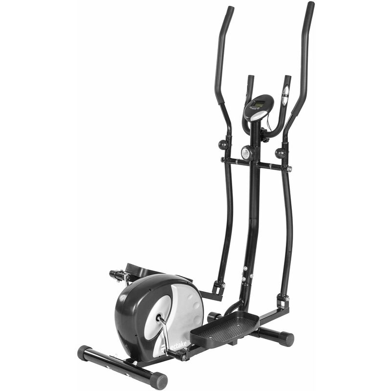 Cross trainer made of aluminium - elliptical trainer, elliptical machine, elliptical cross trainer - black