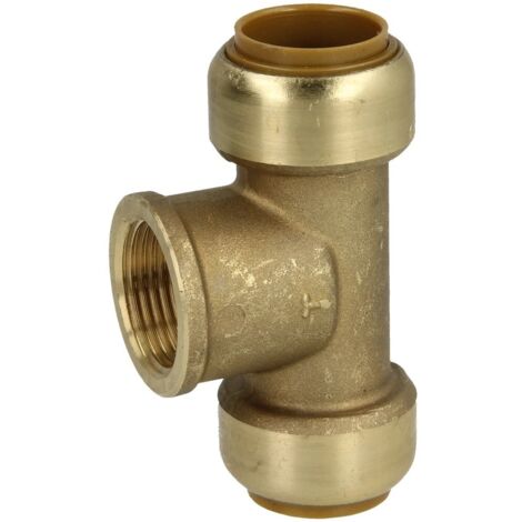 Tectite raccord à clipser té avec sortie 15 mm x 1/2'' FF