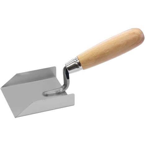 TECTOOL Spatule d'angle pour plâtrier - inox - bois - 80x80mm