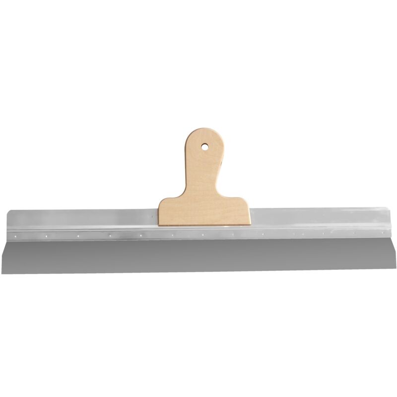 Spatule large en inox - bois - 380x0,4mm - Tectool