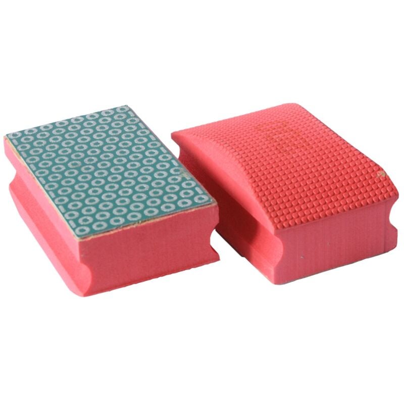 Tectool Tampon de ponçage manuel - modèle Bakélite K200 - fixation M14 - Ø100 x 46 mm - rouge