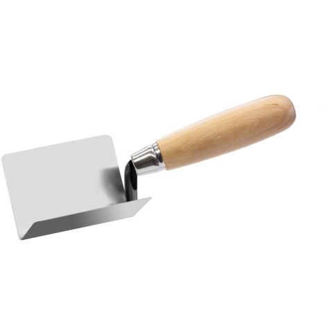 TECTOOL Truelle d'angle intérieur 90° - inox - bois - 80x60mm