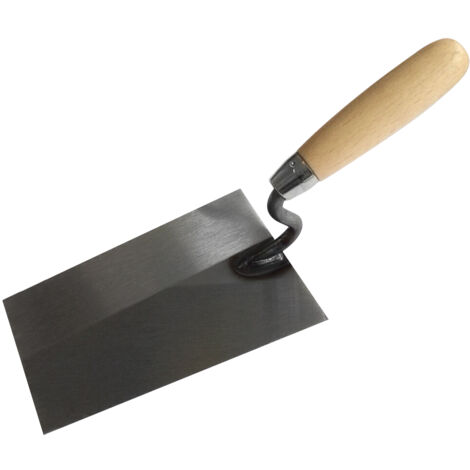 TECTOOL Truelle de maçon - acier - col en S - bois - 160 mm