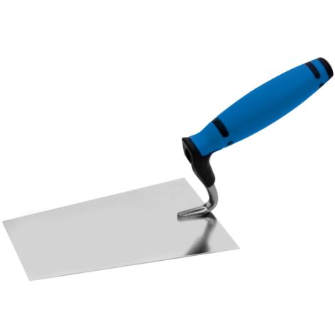 TECTOOL Truelle de maçon avec col en S - inox - 2K - 180mm