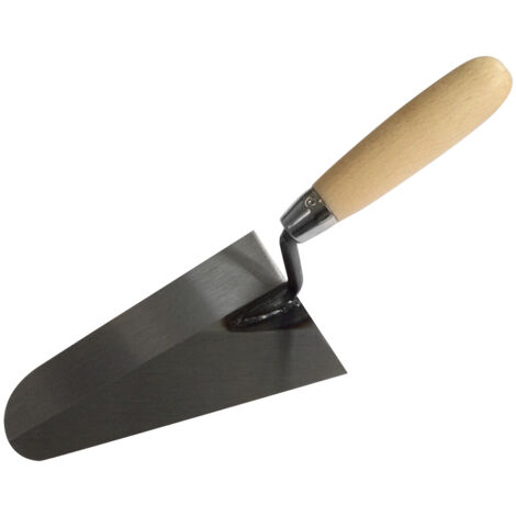 TECTOOL Truelle italienne - acier - ronde - bois - 180 mm