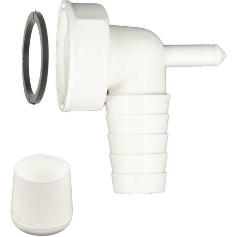 tecuro 90° Geräteanschlusstülle mit Kondensatanschluss Ø 8 mm