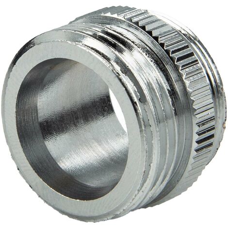 tecuro Adapter für Armaturen M24x1 auf 3/4 Zoll, verchromt