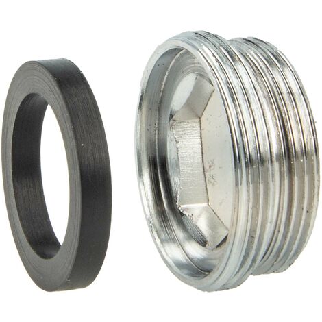 tecuro Adapter Übergangsstück AG M 22x1 auf AG M 24x1, MS-verchromt