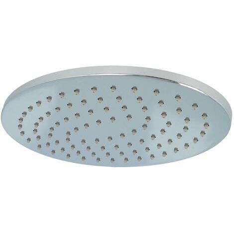 tecuro Antikalk Kopfbrause Regenbrause oval 300 x 200 mm, Messing verchromt