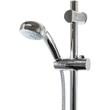 tecuro Brauseset ew-easy-69 - mit 3 Funktionen Handbrause, Brauseschlauch 150 cm, Wandstange 70 cm