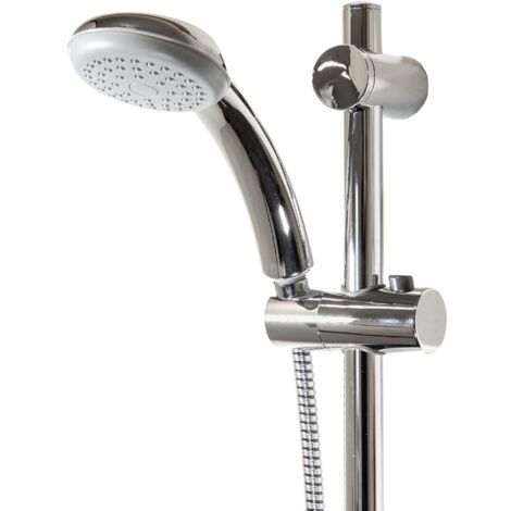 tecuro Brauseset ew-easy-90 - mit Handbrause 1-strahlig, Brauseschlauch 150 cm, Wandstange 70 cm