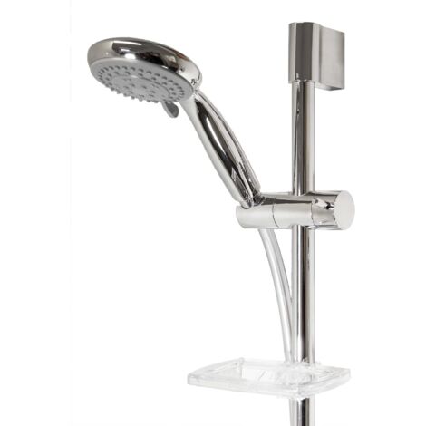 tecuro Brauseset Sunshine-100R - mit 5 Funktionen Handbrause, Brauseschlauch 160 cm, Wandstange 98 cm