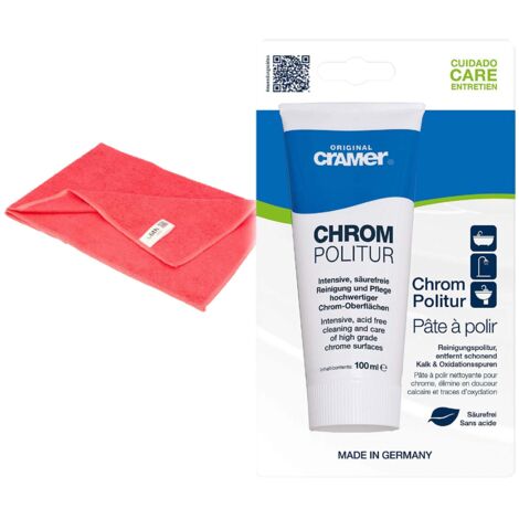 tecuro Chrom-Politur 100 ml - 30150 inkl. Mikrofasertuch