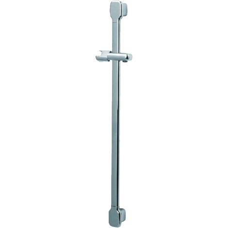 tecuro DESIGN Brausestange Wandstange Cube Ø 30/15 mm x 840 mm - verchromt