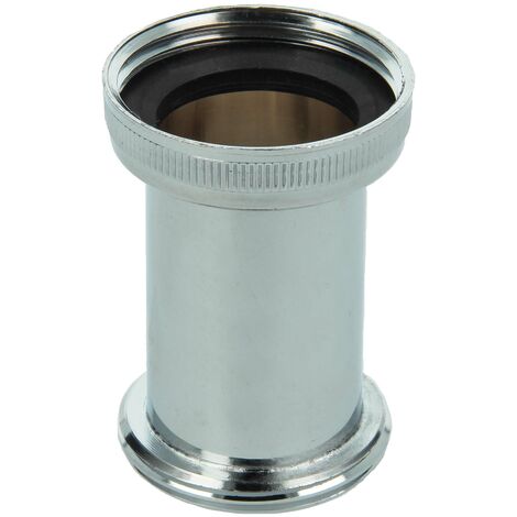 tecuro Distanzstück für Siphonrohre 1 1/4 x 1 1/4 Zoll - verchromt