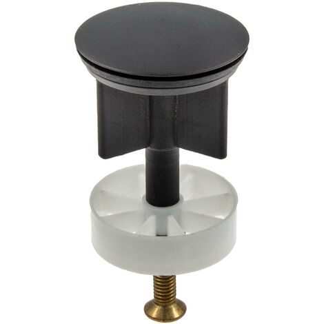 tecuro Excenterstopfen Ø 40 mm für 1 1/4 Zoll Ablaufventil - mattschwarz