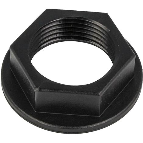 tecuro Gegenmutter mit IG 3/4 Zoll - PP schwarz