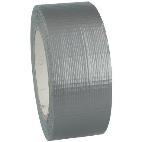 tecuro Gewebeband 518,140 my, PE-beschichtetes Gewebe, silber 48 mm x 50 m