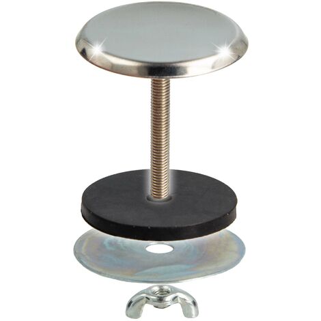 tecuro Hahnlochstopfen Ringhalter Deckrosette Ø 42 mm Edelstahl poliert