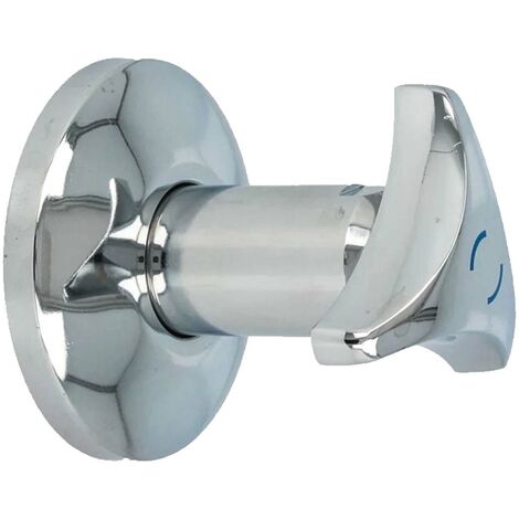 tecuro Hahnoberteil Sanitäroberteil 1/2 Zoll, mit Griff und Rosette, für Unterputz-Ventile - blau