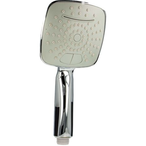 tecuro Handbrause ew-120Q mit Schwallstrahl - ideal für Sauna und Wellness - verchromt