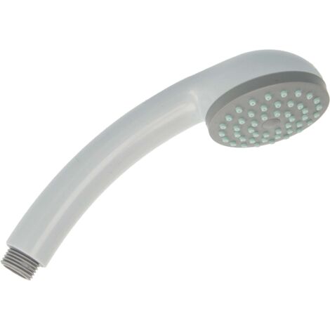 tecuro Handbrause ew-easy mit Brauseregen - Ø 65 mm mit Antikalkdüsen,  Kunststoff weiß