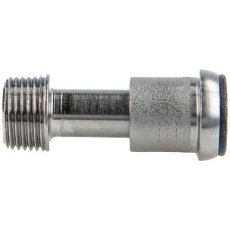 tecuro Heizkörper Ausgleichstülle mit Eurokonus x 3/8 Zoll (DN10) Aussengewinde, Messing vernickelt