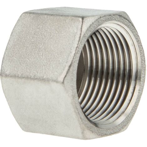 tecuro Kappe mit Mehrkant Edelstahl V4A (AISI 316), IG 1/8 Zoll