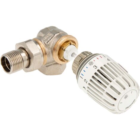 tecuro Kombi-Set Thermostatkopf K und Ventilunterteil V-exact II, DN 15 - Winkeleck rechts
