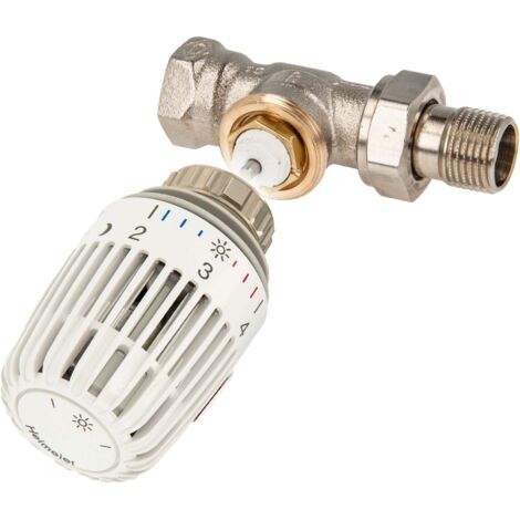 tecuro Kombi-Set Thermostatkopf K und Ventilunterteil V-exact II, DN 20 - Durchgangsform