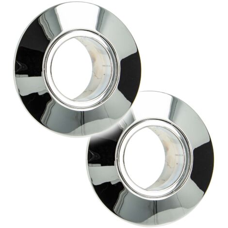 tecuro Kombirosette 2-teilig zu UP-Wasserzähler-Messkapseln EAS, verchromt - 2 Stück