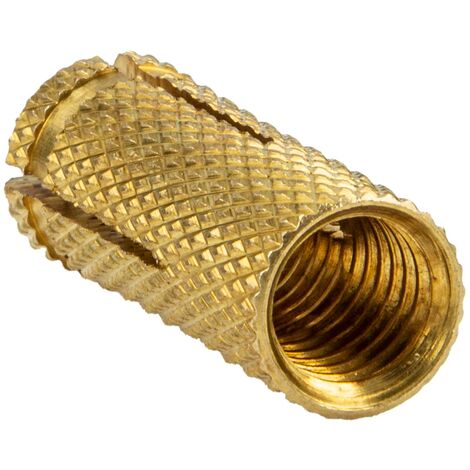 tecuro Messing Spreizdübel M16 x 43 mm, gerändelt - Bohrloch Ø 20 mm