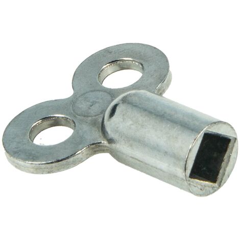 tecuro Metall-Heizkörper-Entlüftungsschlüssel, 4-Kant mit 5 mm, lange Ausführung