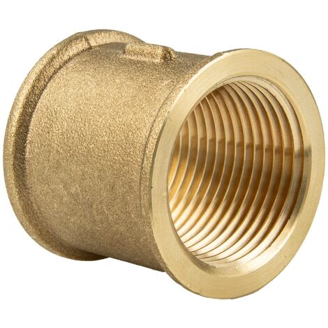 tecuro Muffe Innengewinde Rp 2 Zoll, Messing blank CW617N