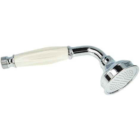 tecuro Nostalgie - Handbrause Ø 65 mm, 1-strahlig, verchromte Metallausführung