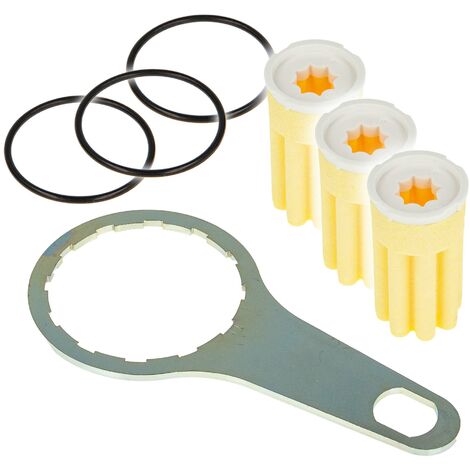 tecuro Ölfilterschlüssel für Heizölfilter inkl. Siku-Filtereinsatz 50-70 my und O-Ring