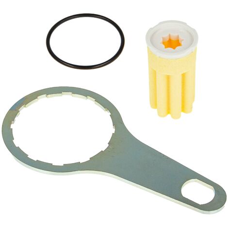tecuro Ölfilterschlüssel für Heizölfilter inkl. Siku-Filtereinsatz 50-70 my und O-Ring