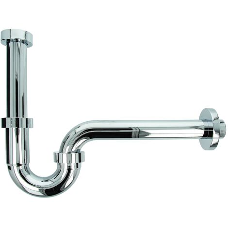 tecuro Profi-Röhrengeruchsverschluss 1 1/4 Zoll x Ø 32 mm, ABS verchromt