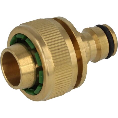 tecuro Schlauchanschluss mit Stecker für Schlauch 3/4 Zoll (Ø 19 mm) MS-Stecksystem