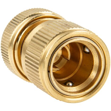 tecuro Schlauchanschlussstück mit Stop für Schlauch 1/2 Zoll (Ø 13 mm) MS-Stecksystem