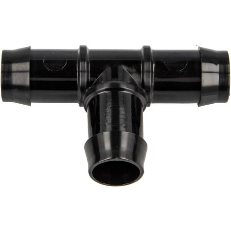 tecuro Schlauchverbinder T-Stück Ø 14 mm, KS-schwarz, 10 bar
