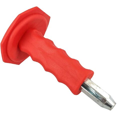 tecuro Setzeisen für Fixpin Einschlagdübel -nägel Ø 4 mm, mit Handschutz