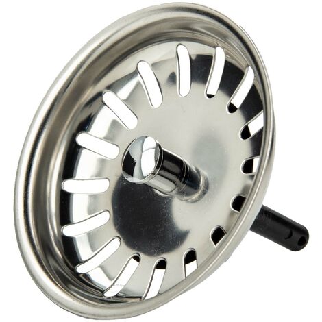 tecuro Siebkörbchen Siebkorb Ø 81 mm mit Kunststoff-Führungsstange 8 mm