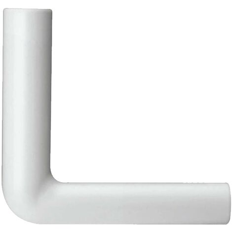 tecuro Spülbogen für WC-Spülkasten - PVC weiß Höhe: 200 mm x Länge: 210 mm
