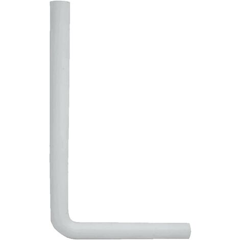 tecuro Spülbogen für WC-Spülkasten - PVC weiß Höhe: 650 mm x Länge: 350 mm