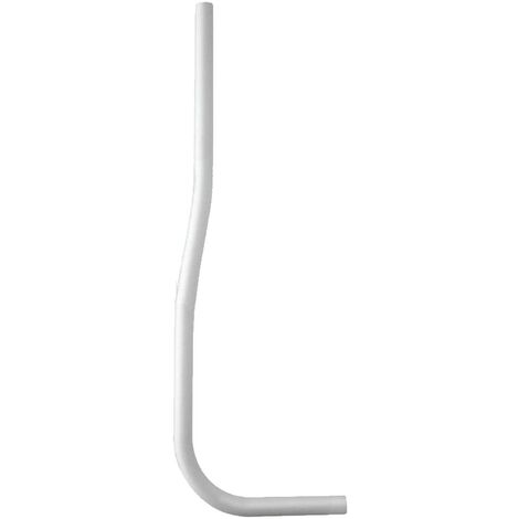 tecuro Spülrohr Ø 28 mm für WC-Druckspüler - Kunststoff weiß 20-25 mm gekröpft