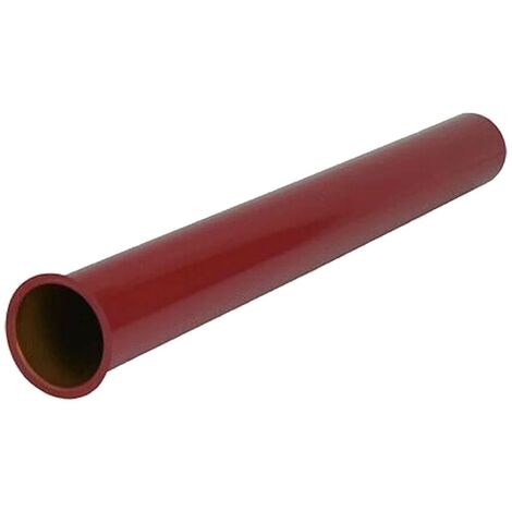 tecuro Tauchrohr 300 mm rot RAL 3003 -  für Siphon Geruchsverschluss