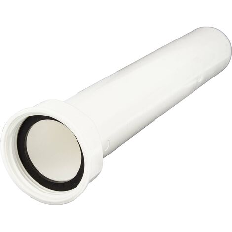 tecuro Tauchrohr - Verstellrohr Ø 40 x 250 mm mit 1 1/2 Zoll Überwurfmutter